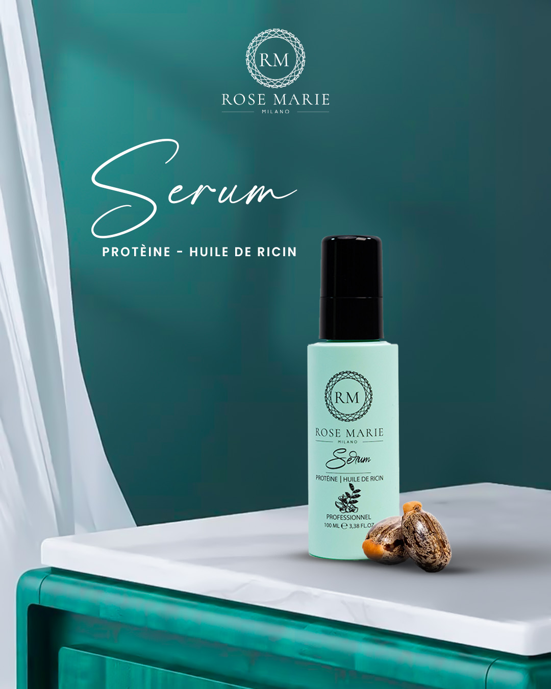 Sérum protéines et à l'huile de ricin