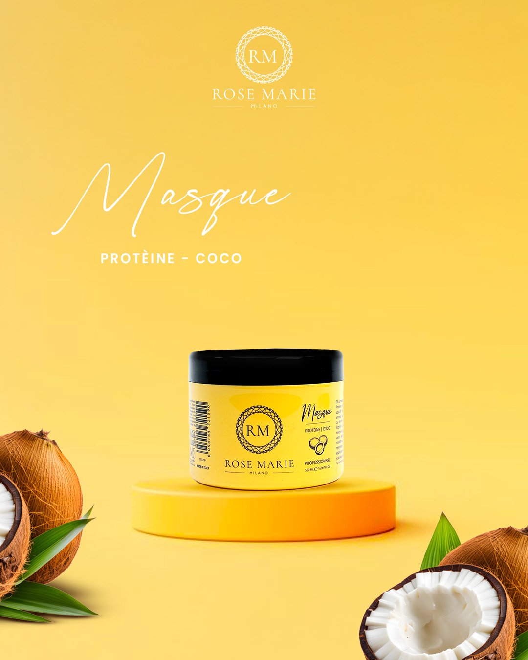 Masque Protéine et l'Huile de Coco