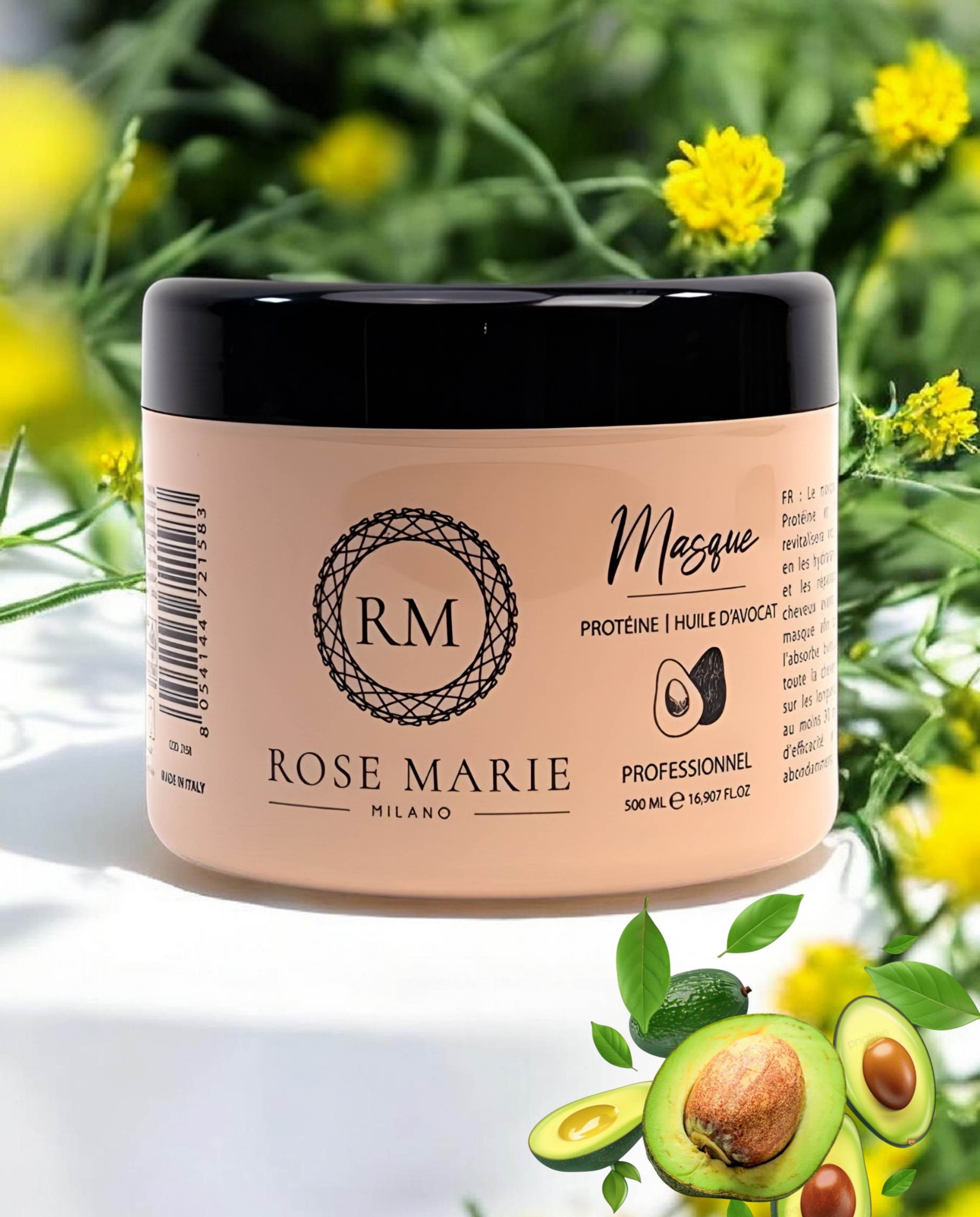 Masque Protéine et l'Huile d'Avocat