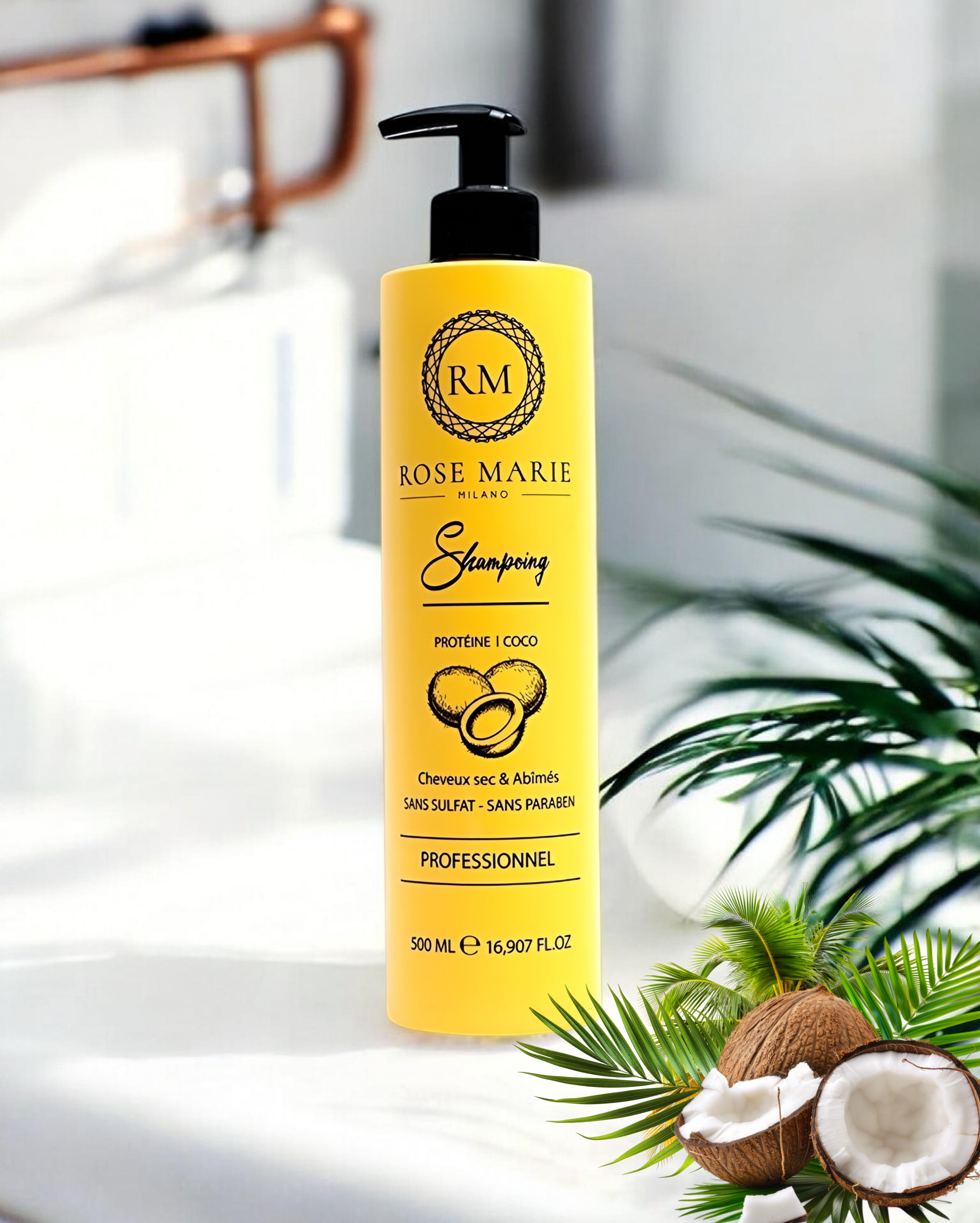 Shampoing Protéine et l'Huile de Coco